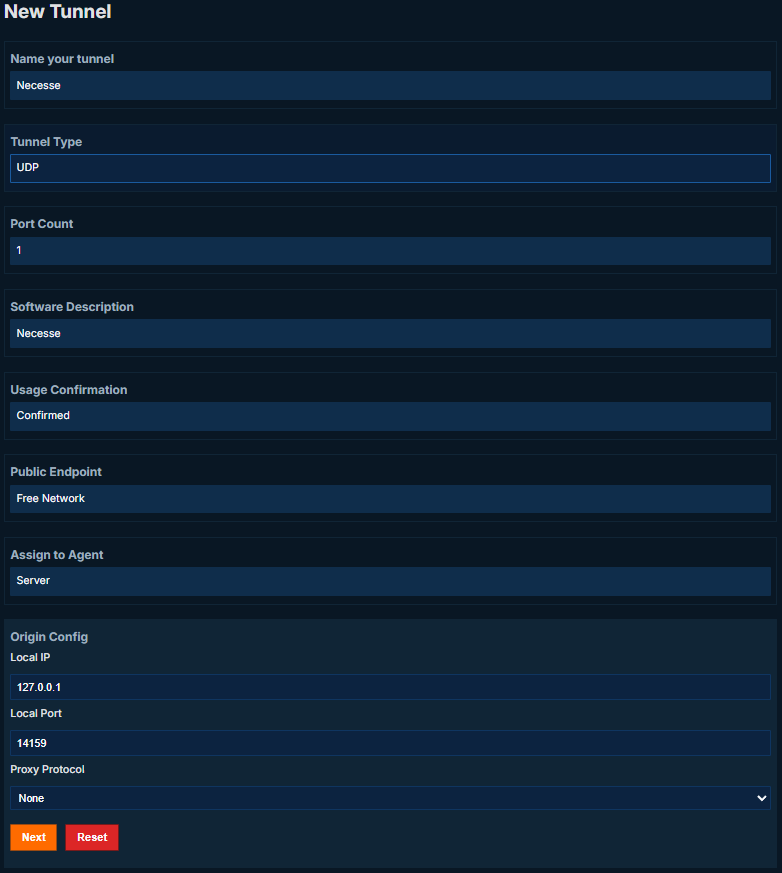 Necesse tunnel config, 1